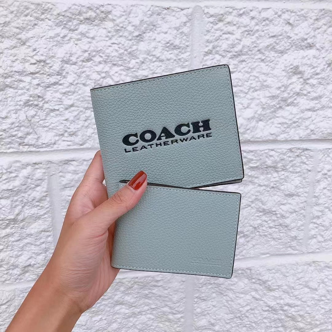 Coach C6698 3 In 1 Wallet In Aqua/Midnight Navy Coach C6698 3 In 1 Wallet In Aqua/Midnight Navy